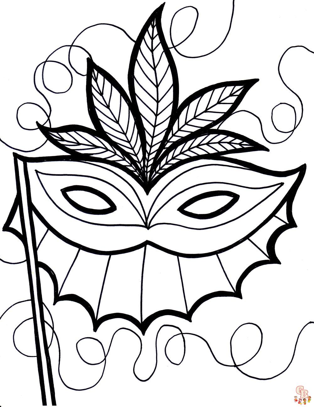 Mardi Gras coloring pages 6