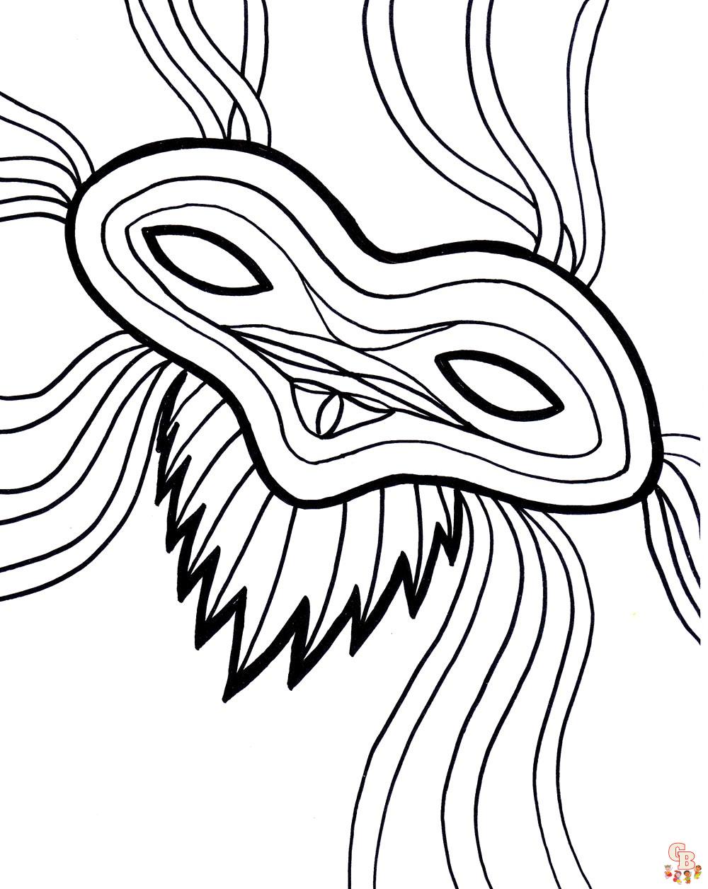 Mardi Gras coloring pages 7