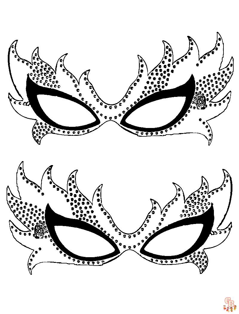 Mardi Gras coloring pages 8
