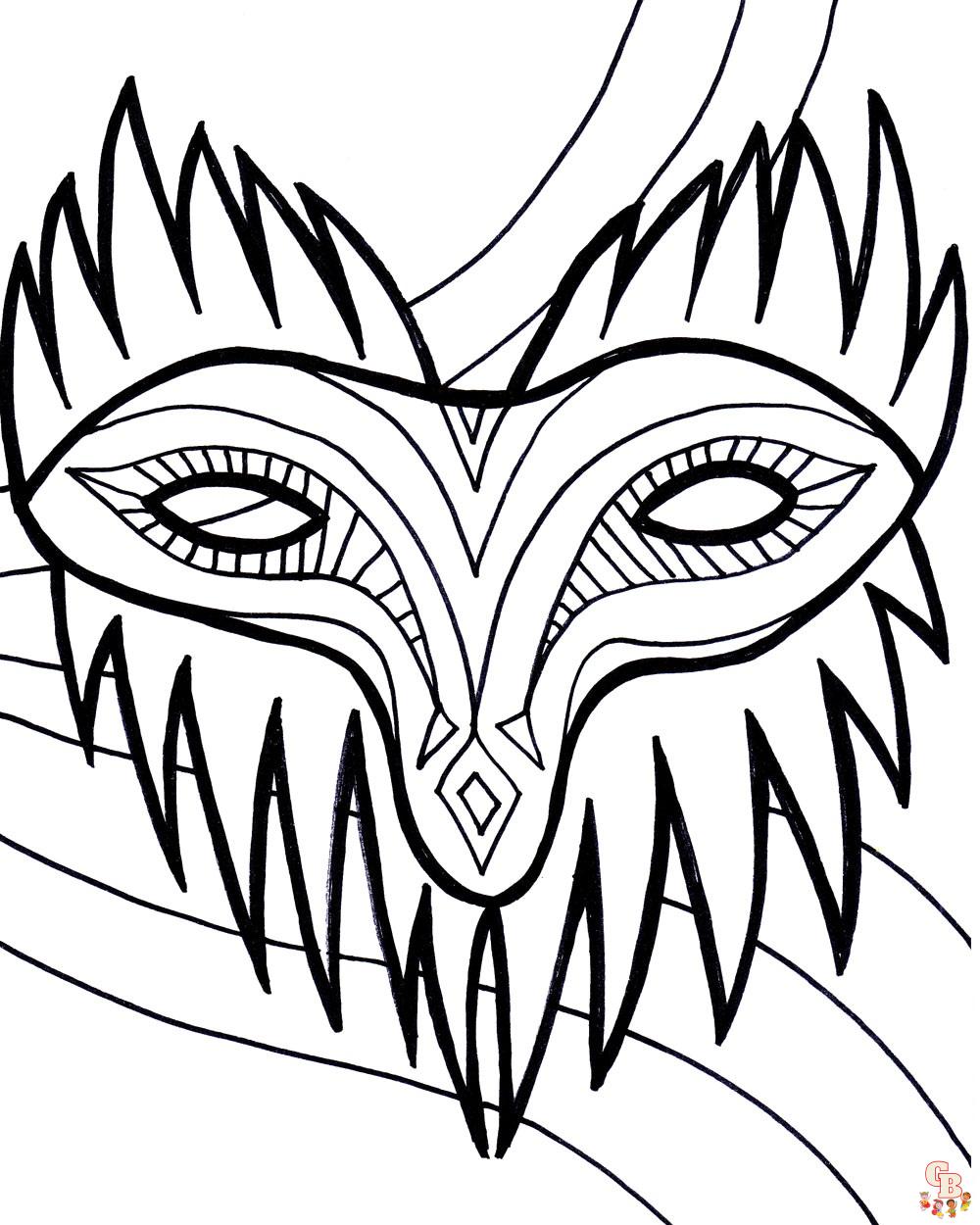 Mardi Gras coloring pages 9