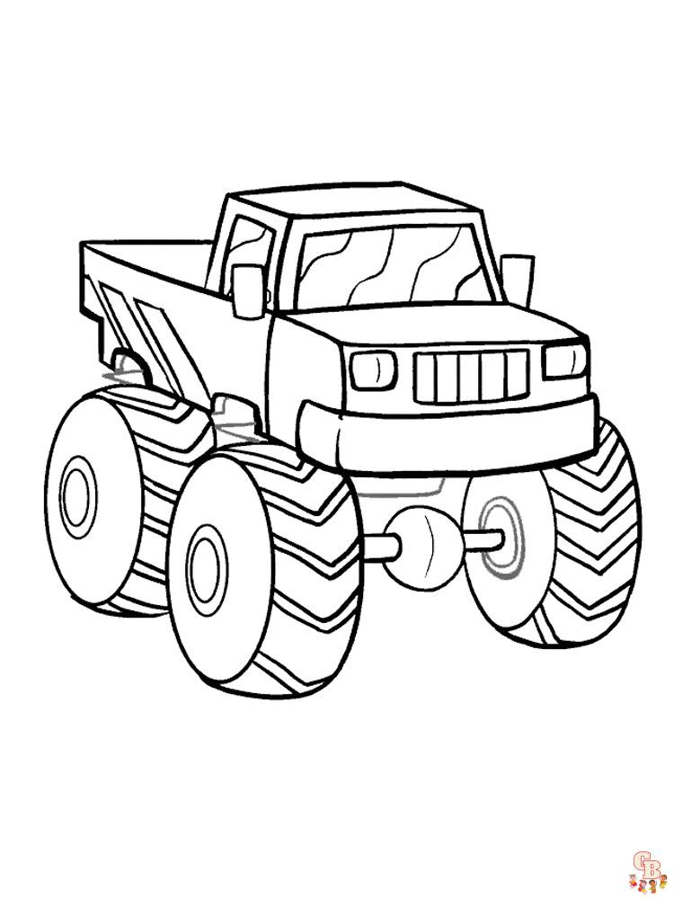 Monster Truck Coloring Pages
