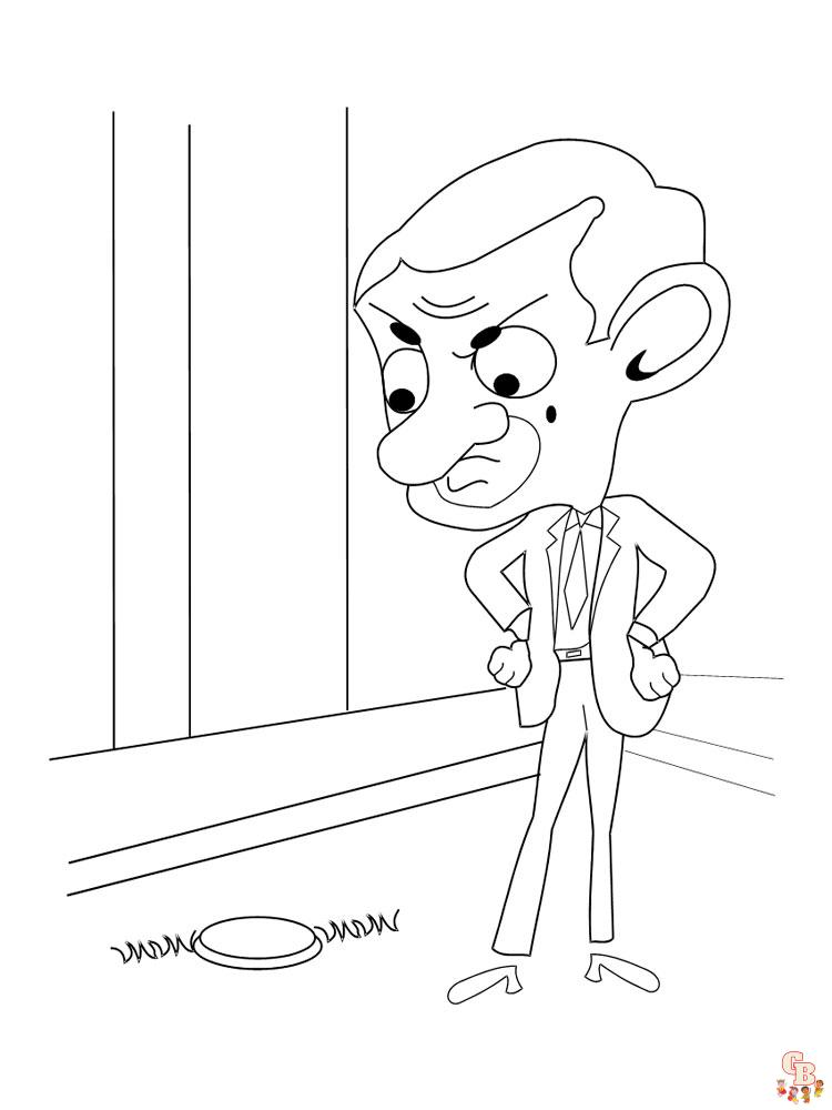 Mr Bean Coloring Pages 1