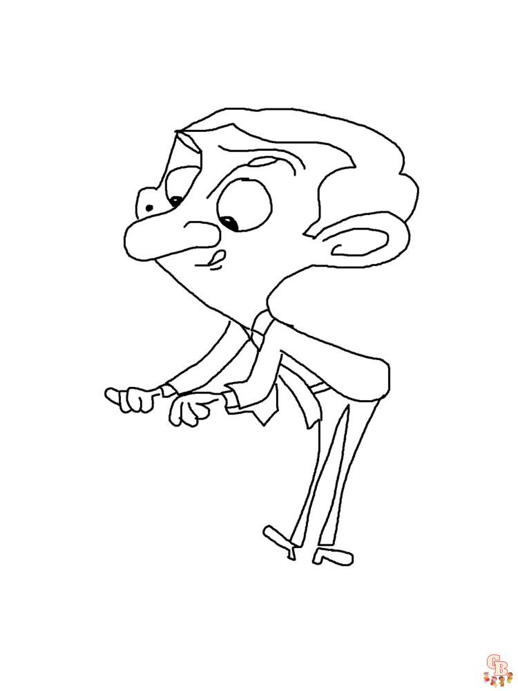 Mr Bean Coloring Pages 11