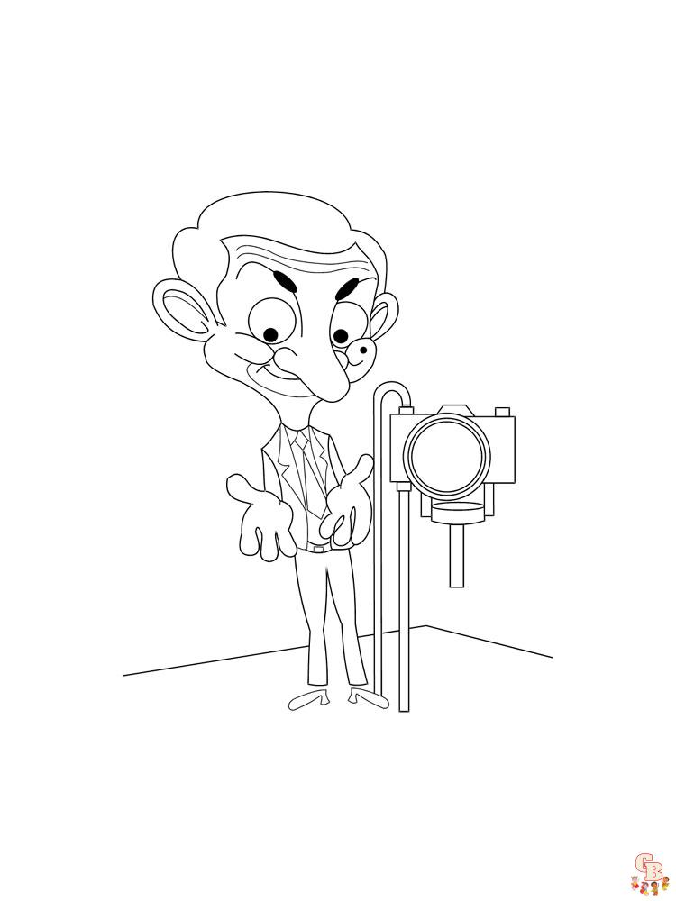 Mr Bean Coloring Pages 12