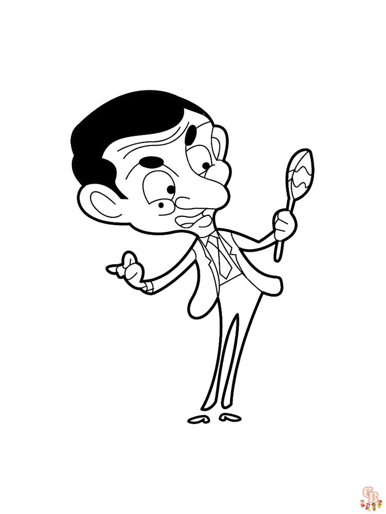 Mr Bean Coloring Pages 14
