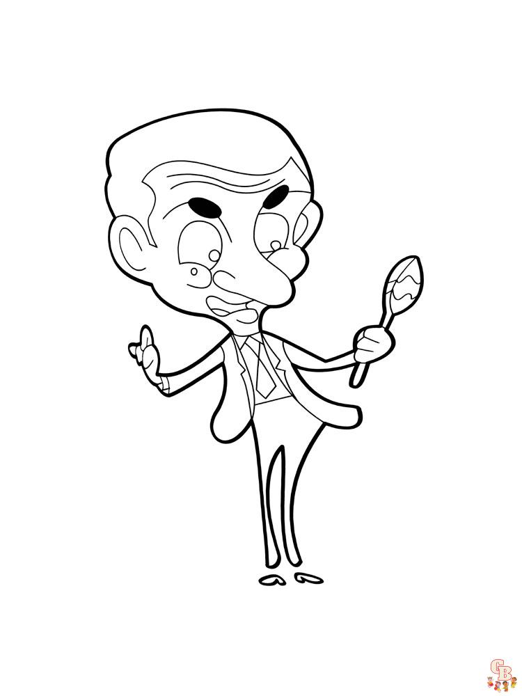 Mr Bean Coloring Pages 15