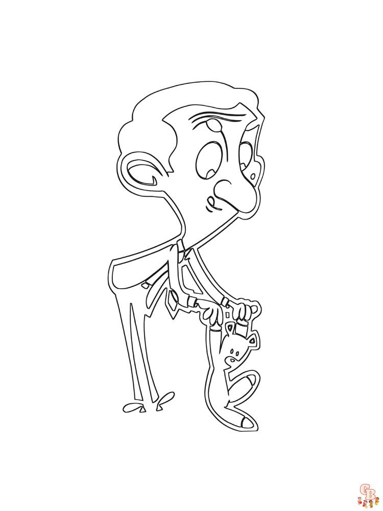 Mr Bean Coloring Pages 16