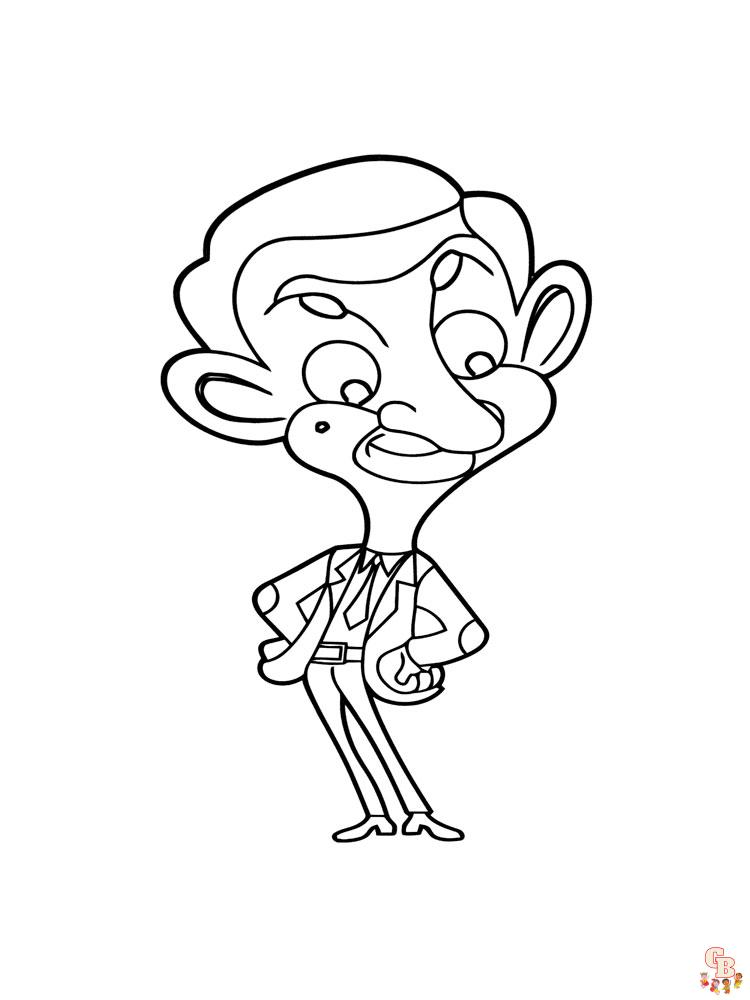 Mr Bean Coloring Pages 17