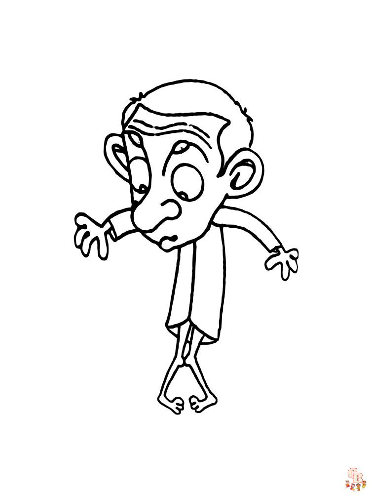 Mr Bean Coloring Pages 18