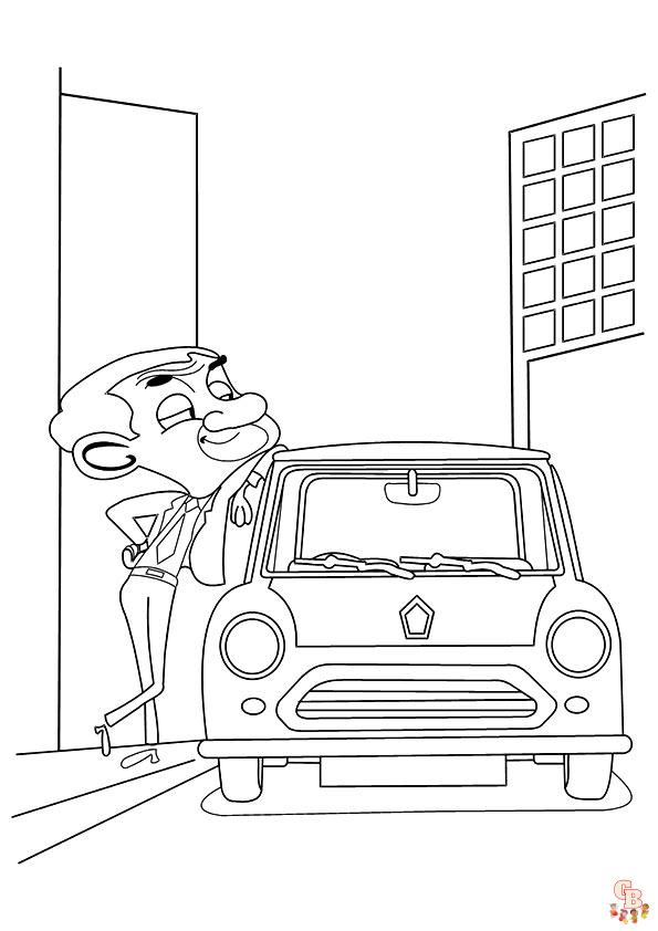 Mr Bean Coloring Pages 20