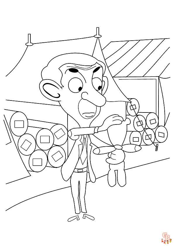 Mr Bean Coloring Pages 21