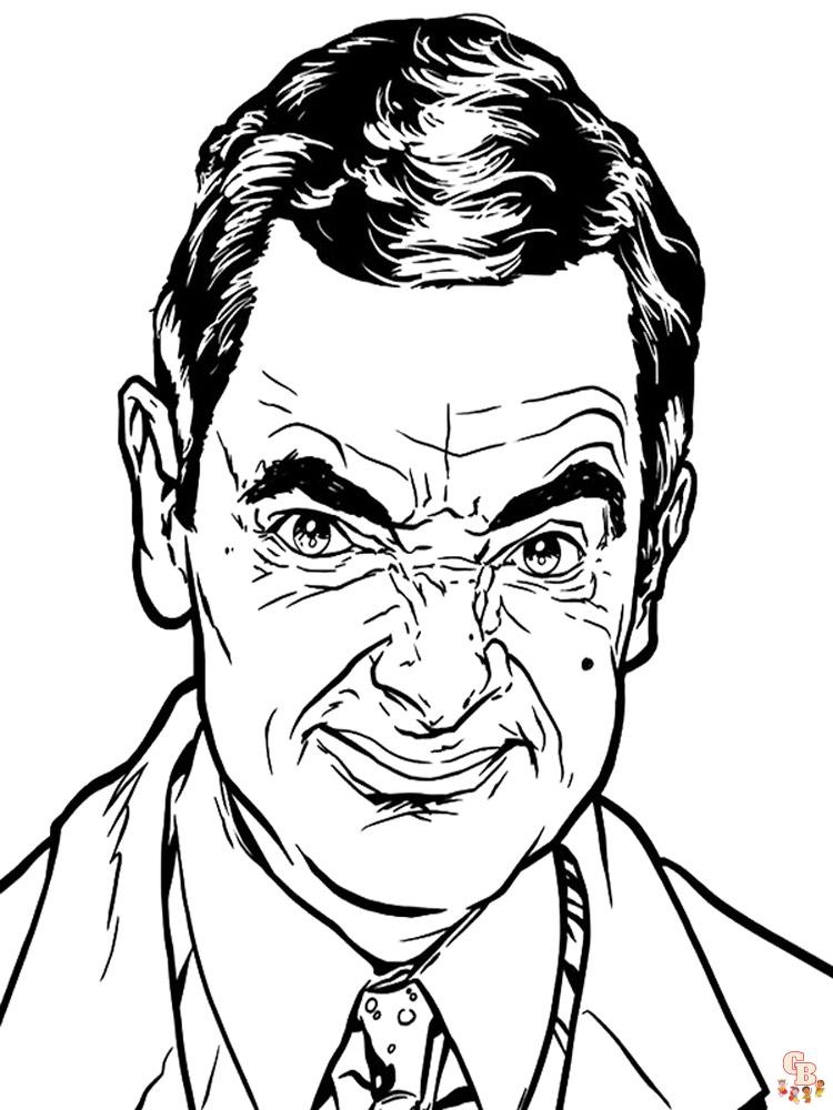 Mr Bean Coloring Pages 4