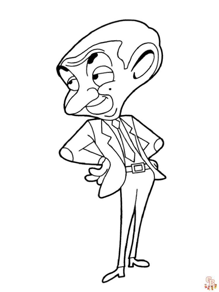 Mr Bean Coloring Pages 5
