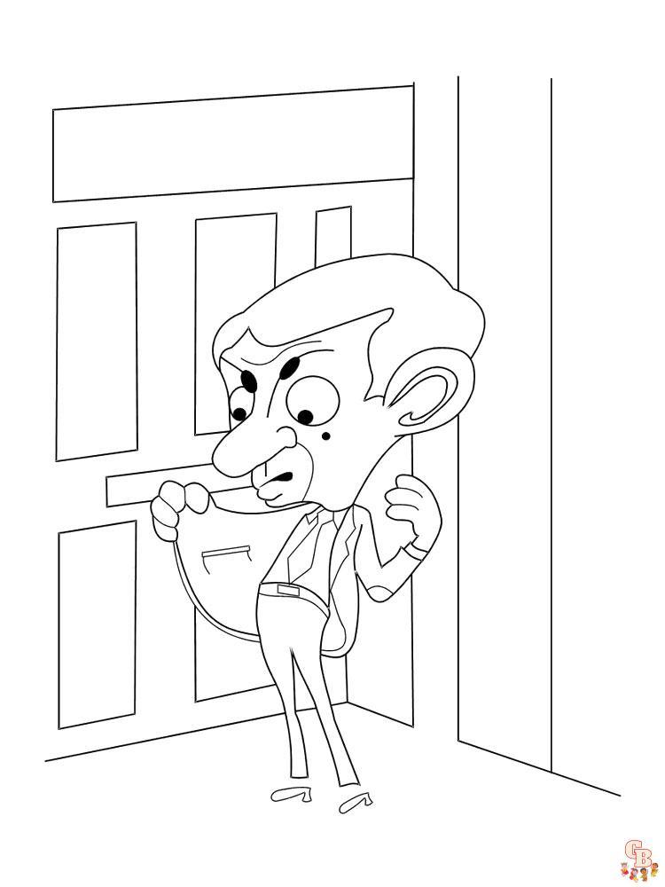 Mr Bean Coloring Pages 6