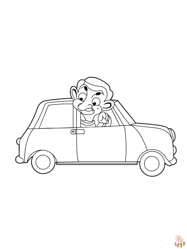 Mr Bean Coloring Pages 7
