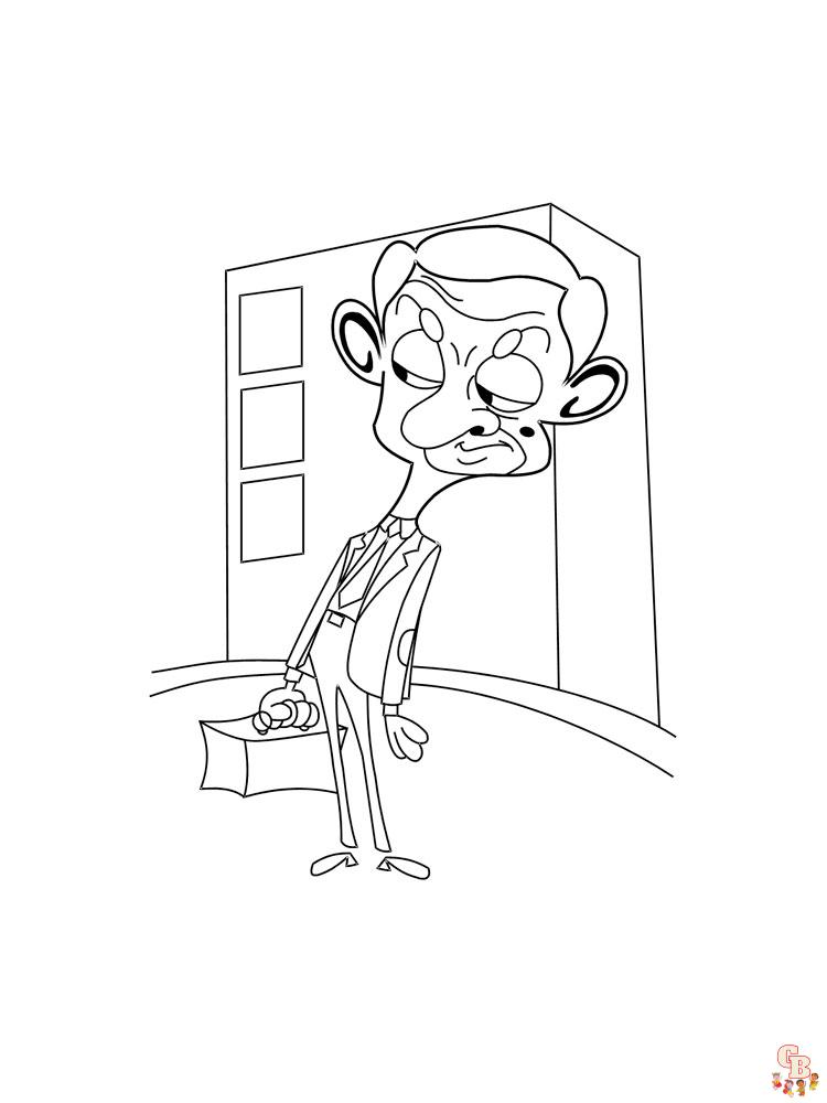 Mr Bean Coloring Pages 8