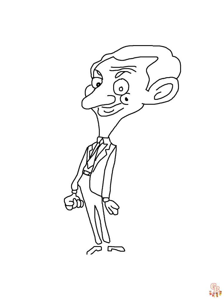 Mr Bean Coloring Pages 9