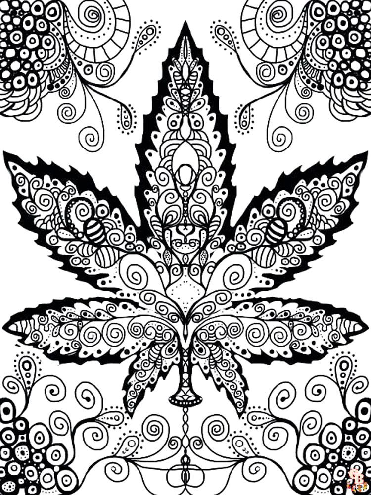 Mycoloring Pages Leaves For Adults 18