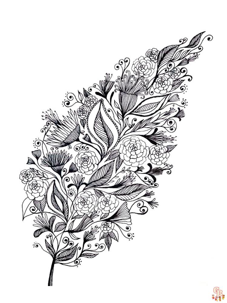 Mycoloring Pages Leaves For Adults 25