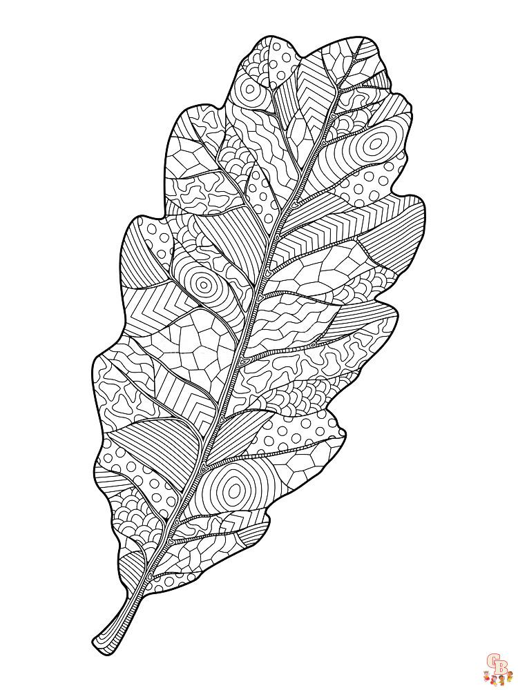 Mycoloring Pages Leaves For Adults 29