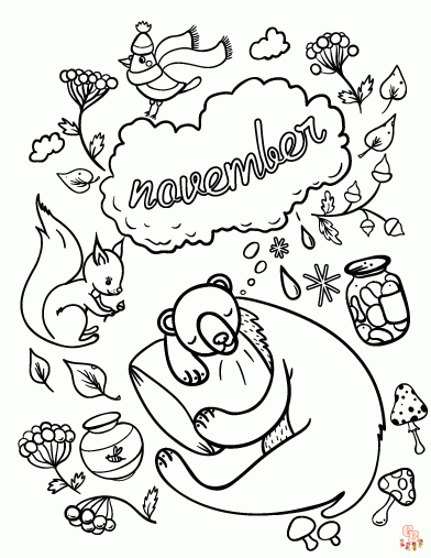 November coloring pages 1