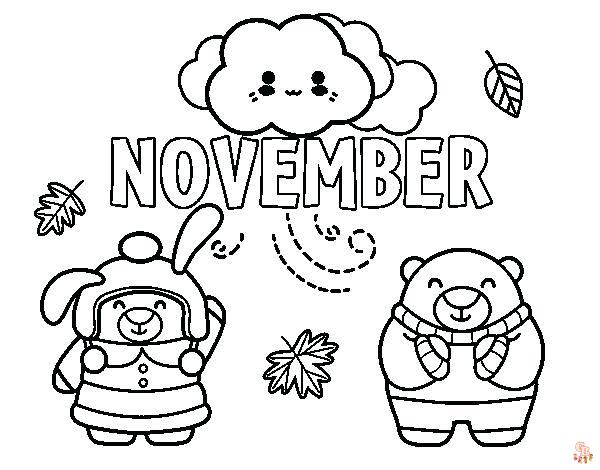 November coloring pages 7