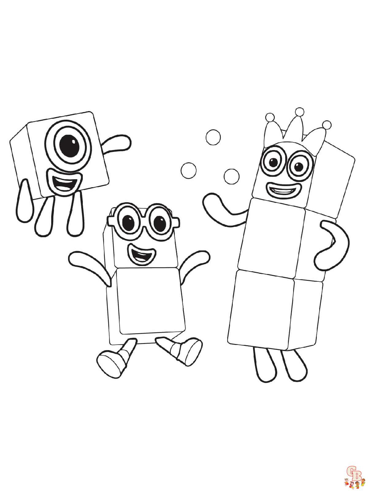 Numberblocks Coloring Pages 11