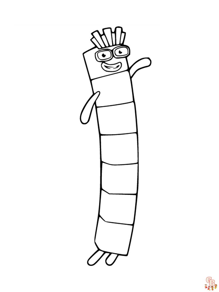 Numberblocks Coloring Pages 12