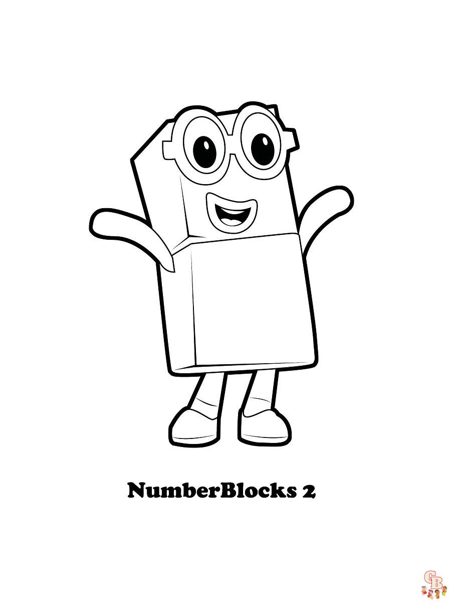 Numberblocks Coloring Pages 14