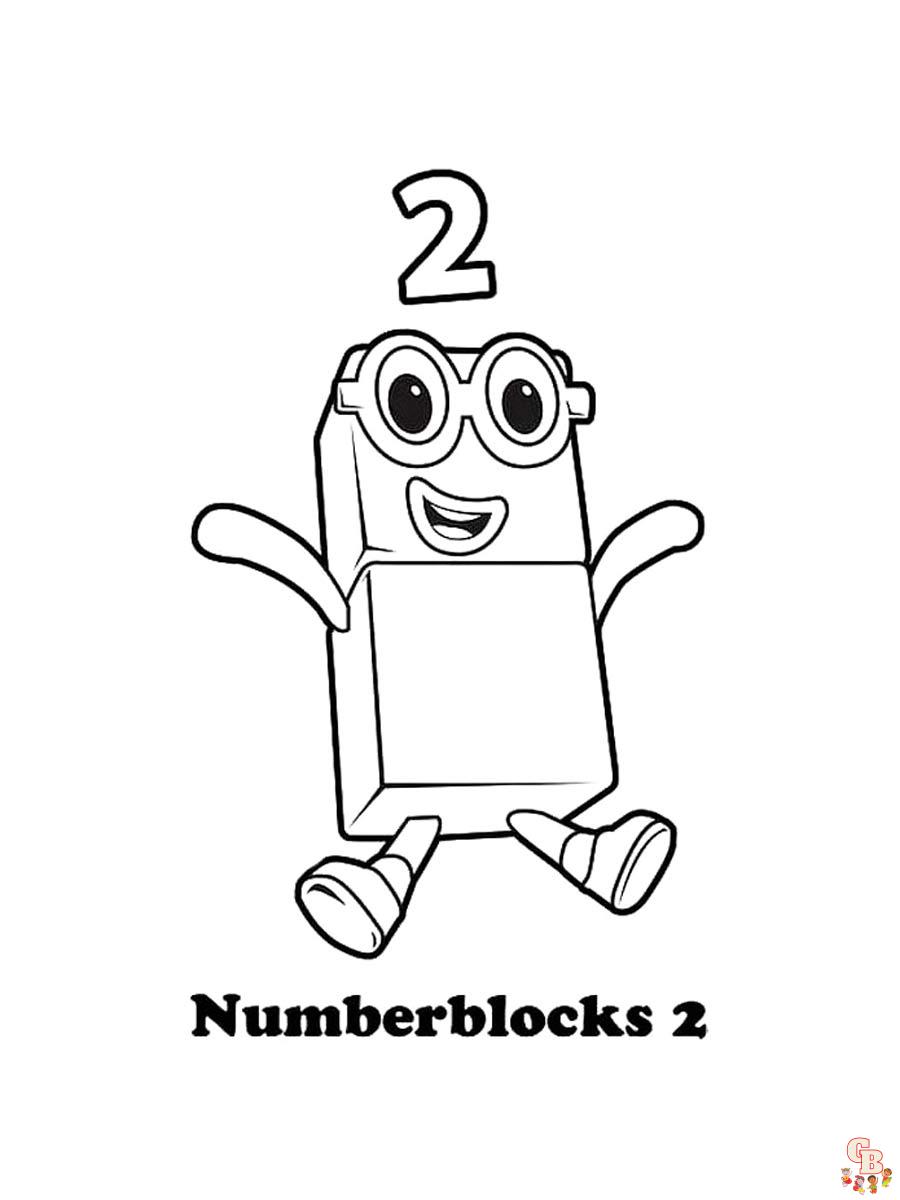 Numberblocks Coloring Pages 18