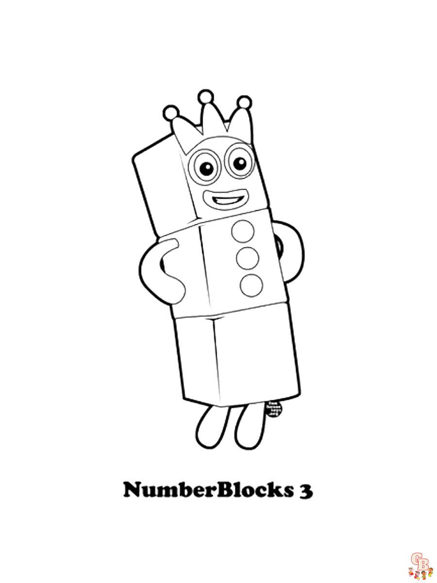 Numberblocks Coloring Pages 19