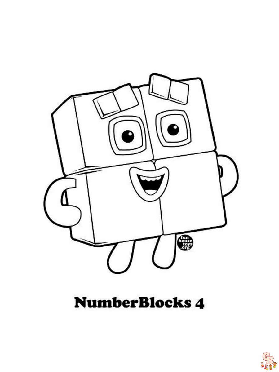 Numberblocks Coloring Pages 20