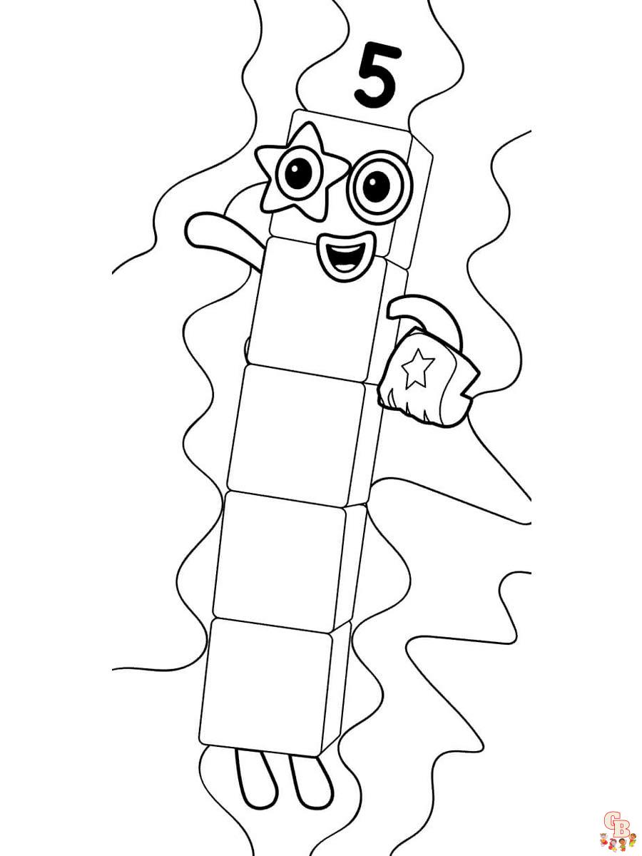 Numberblocks Coloring Pages 21