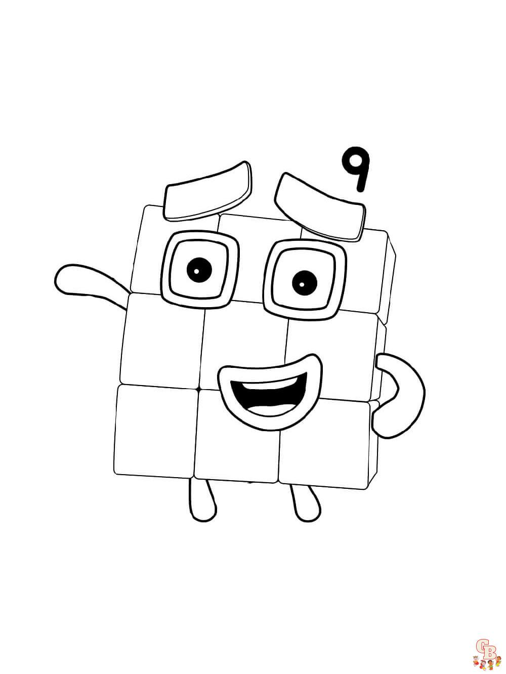 Numberblocks Coloring Pages 24