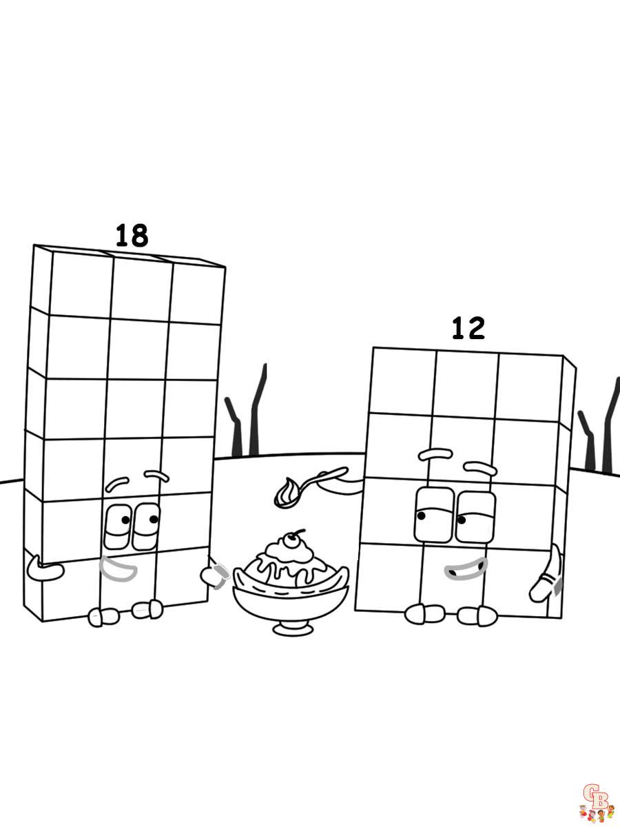 Numberblocks Coloring Pages 26