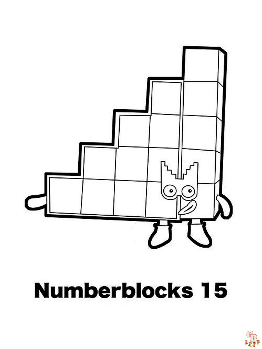 Numberblocks Coloring Pages 28