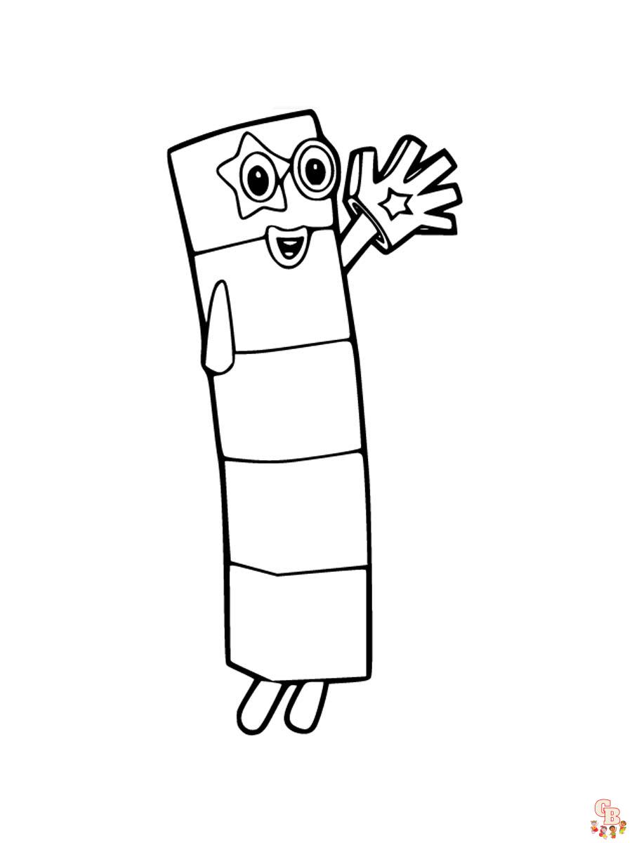 Numberblocks Coloring Pages 29