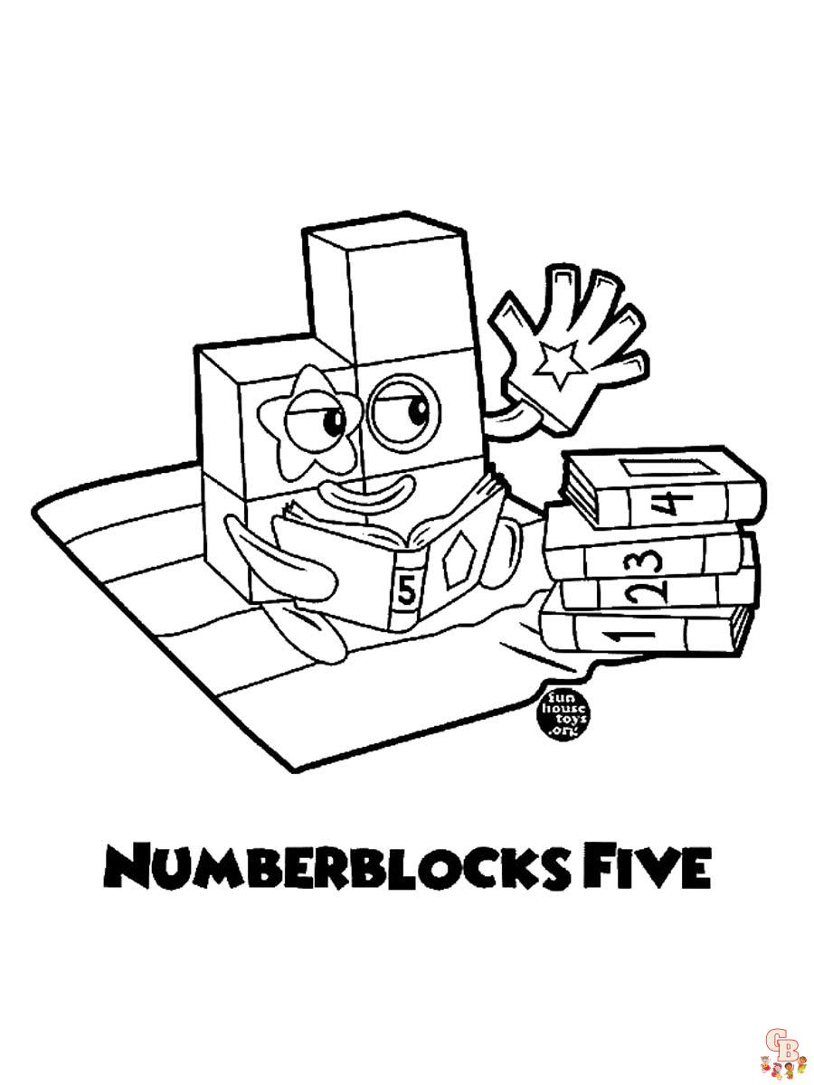 Numberblocks Coloring Pages 30