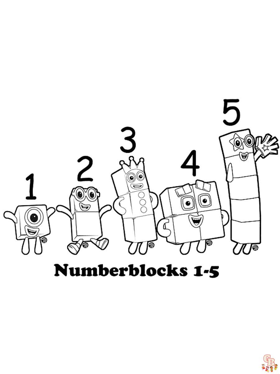 Numberblocks Coloring Pages 32