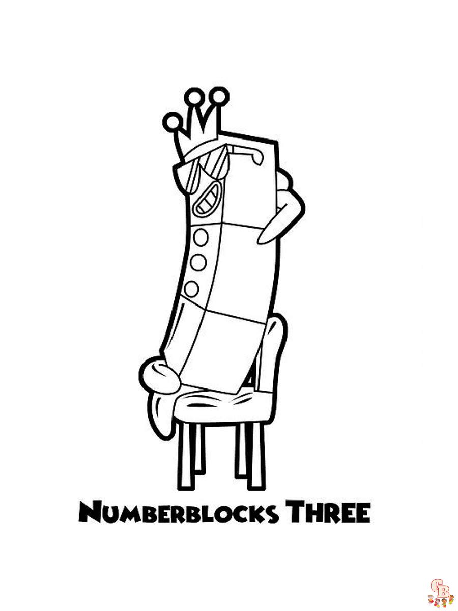 Numberblocks Coloring Pages 5