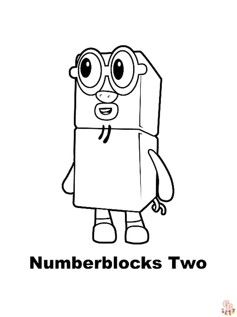 Numberblocks Coloring Pages 6