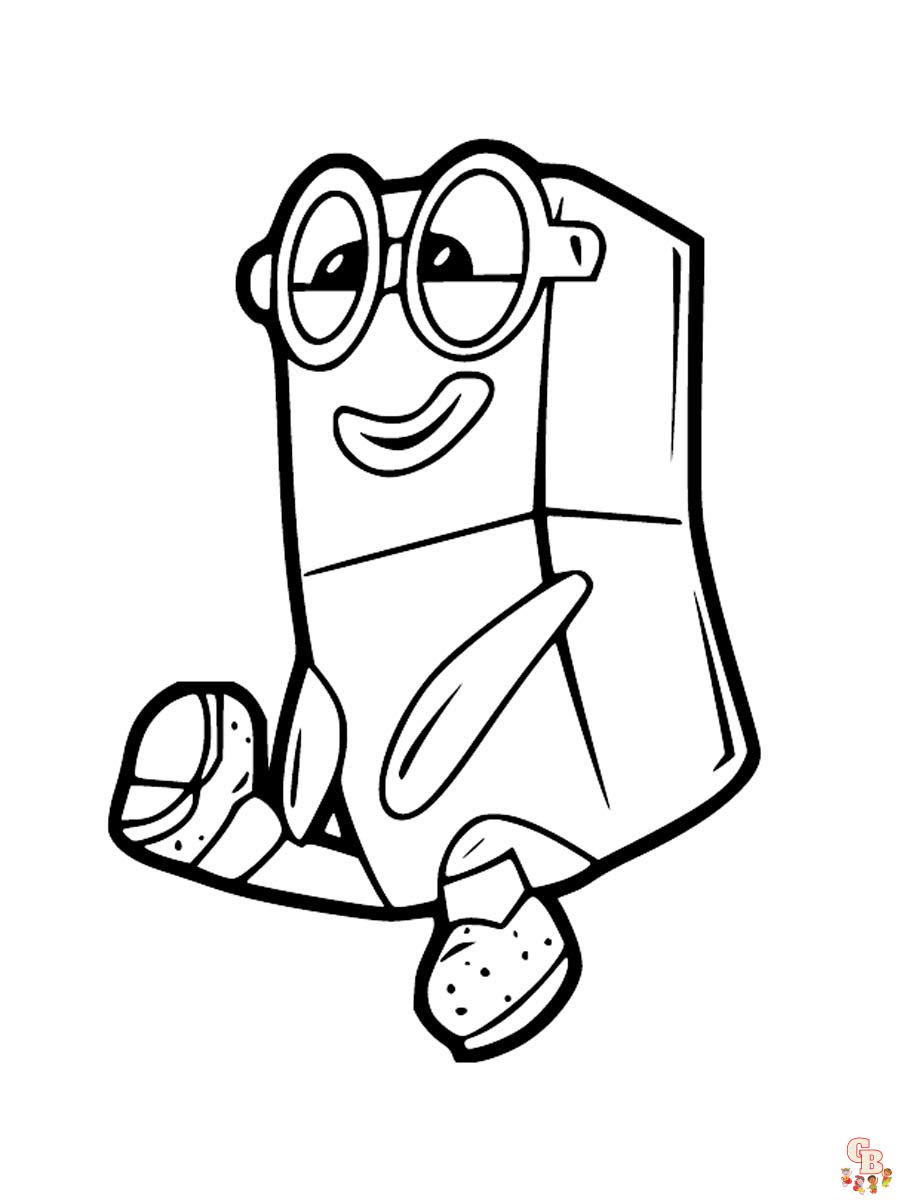 Numberblocks Coloring Pages 7