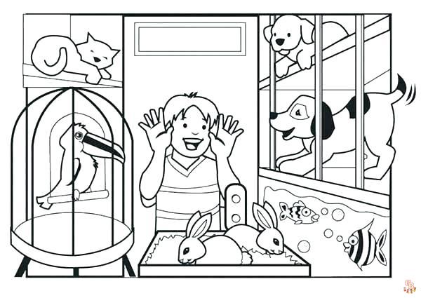 Pets Coloring Pages 2