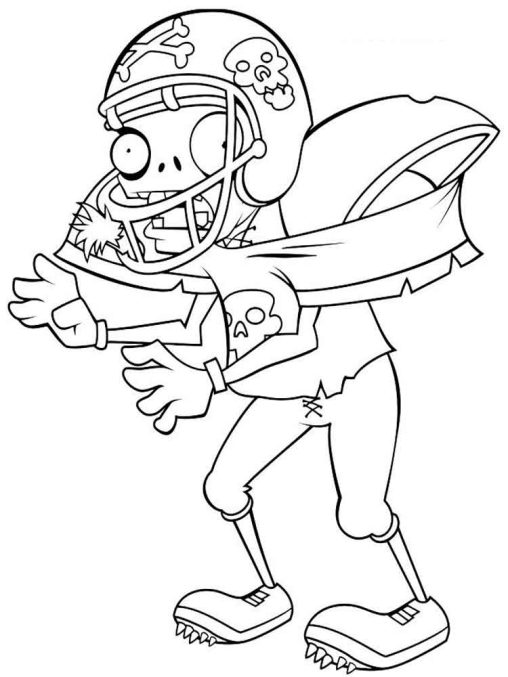 Plants vs Zombies Coloring Pages Free Printable