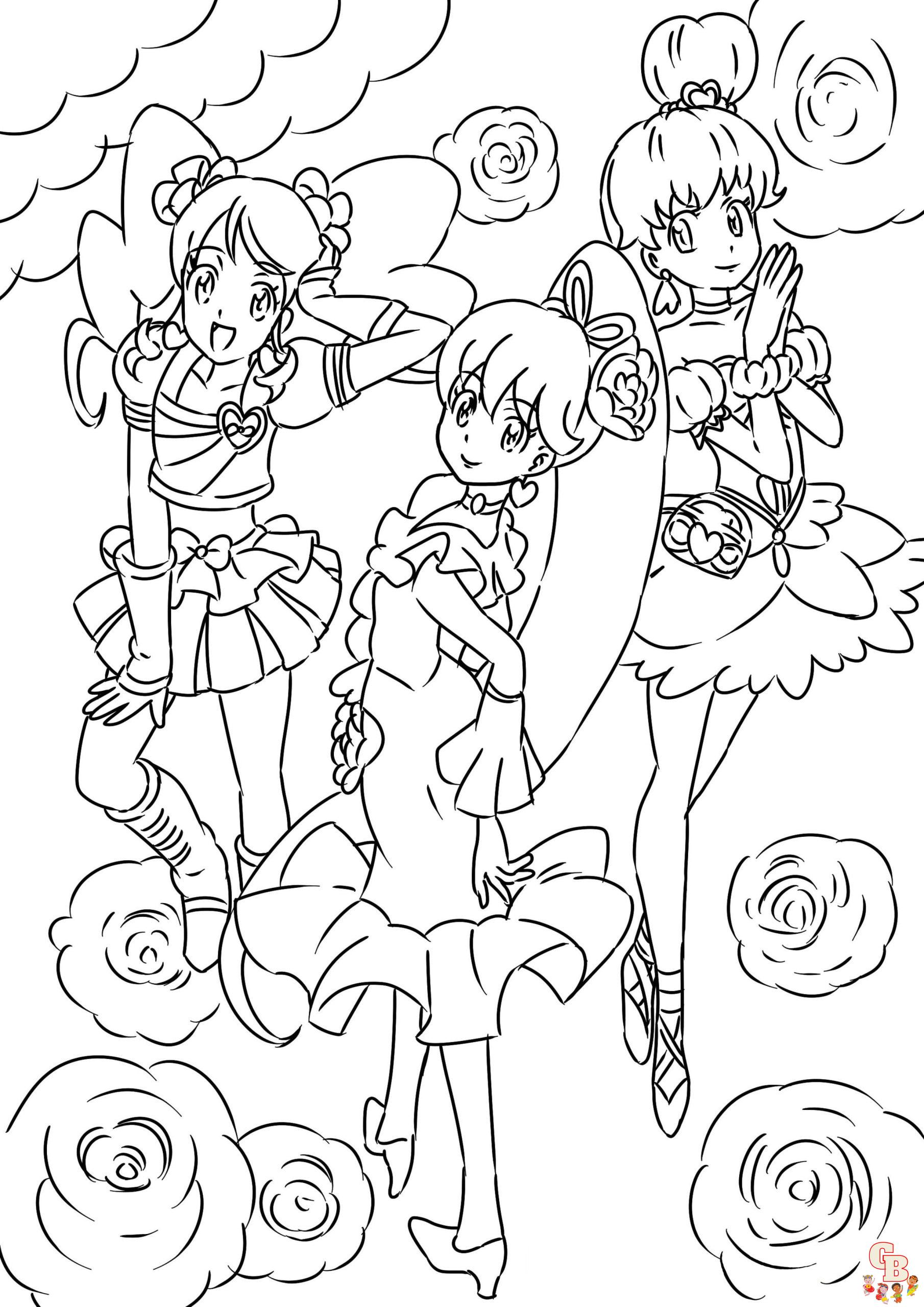 Pretty Cure Coloring Pages