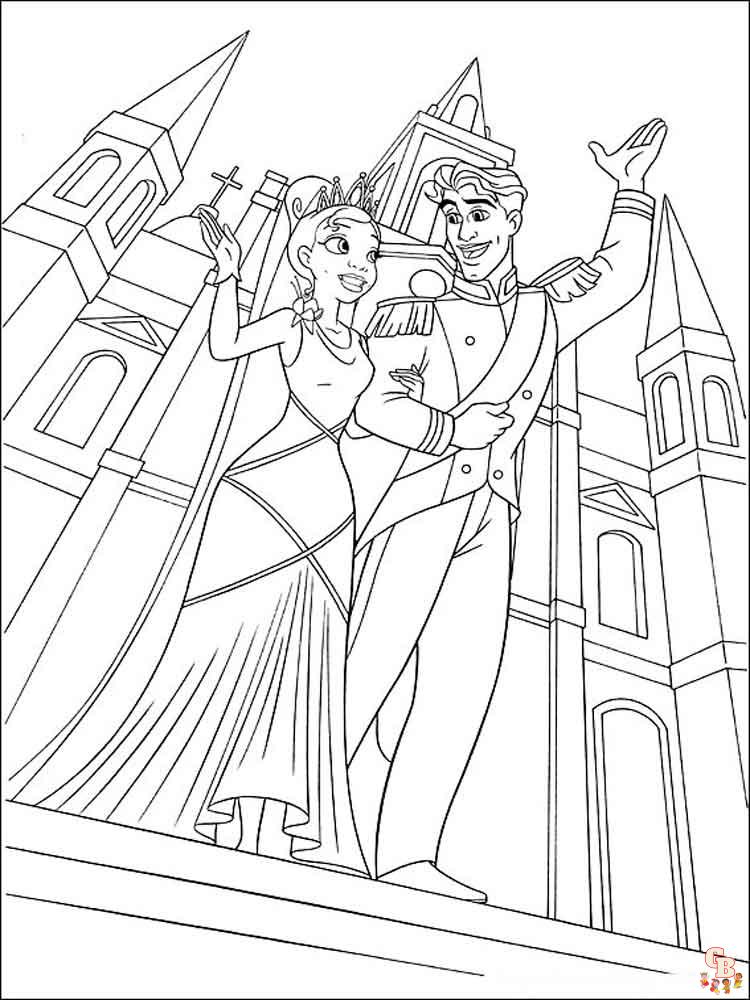 Princess Tiana Coloring Pages 9
