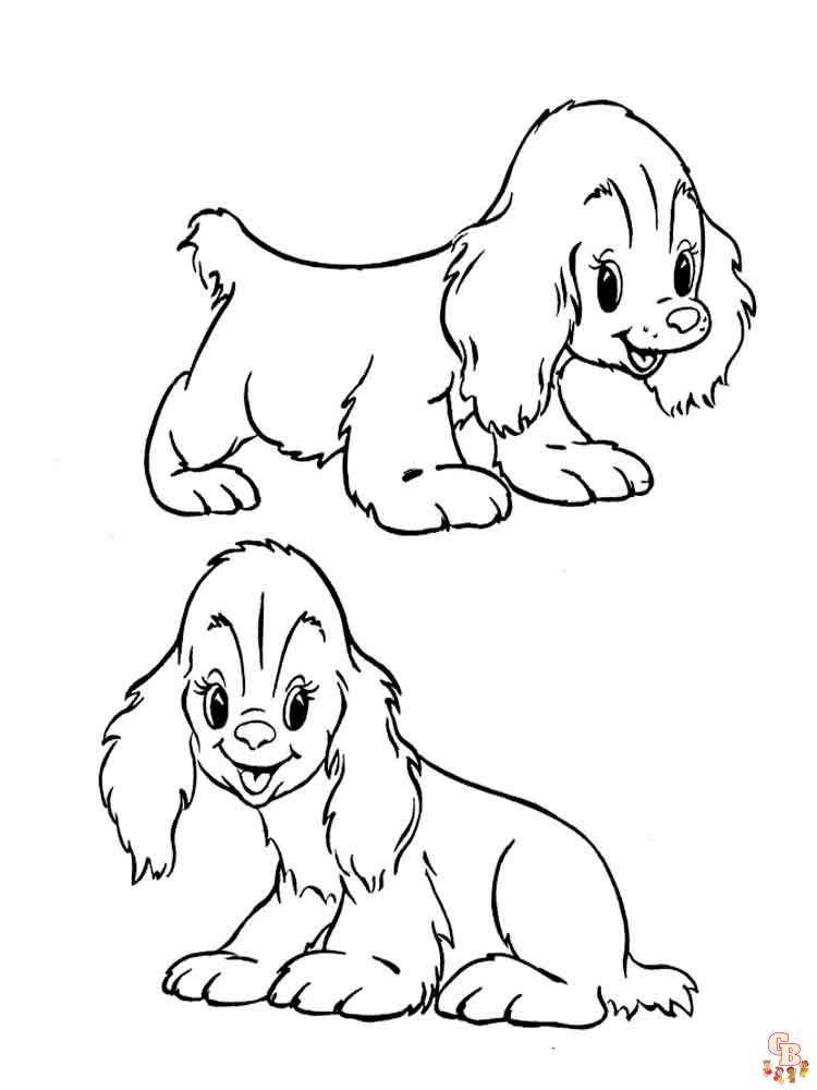 Puppy Coloring Pages - Free & Printable by GBcoloring