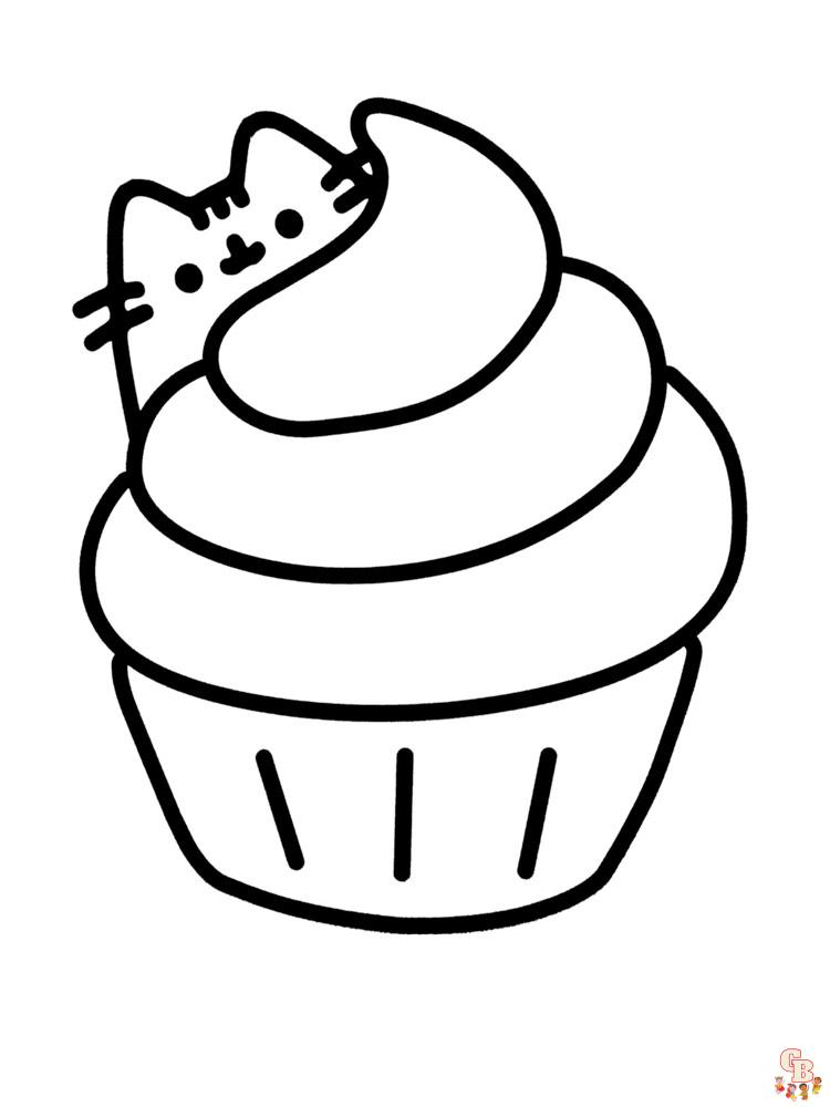 Pusheen coloring pages 2