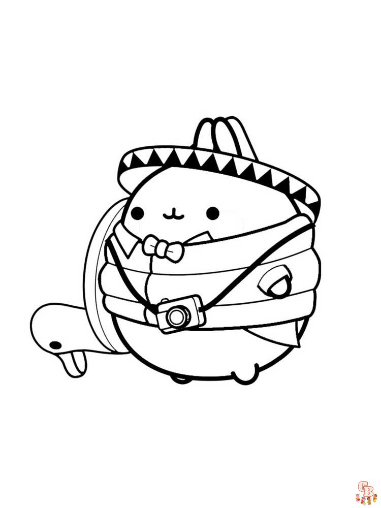 Pusheen coloring pages 28