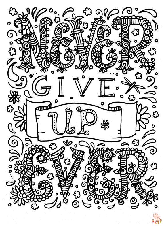 Quote Coloring Pages
